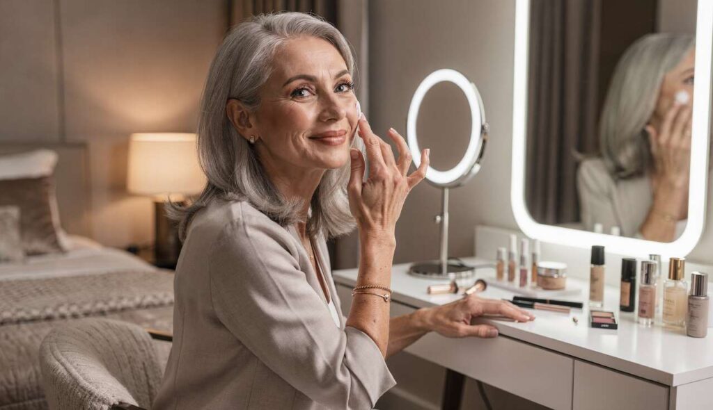 Makijaż po 60-tce: wizażystki zdradzają najlepszy produkt na wygładzenie zmarszczek